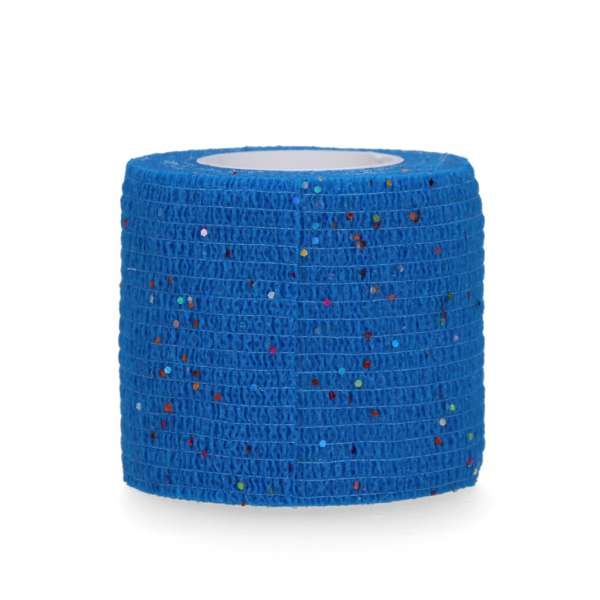 Bandage Animal Blau Glitter Profi Plus 5 cm