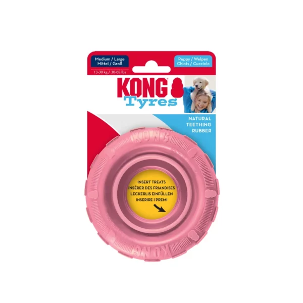 Kong Puppy Traxx M/L 11,4 cm x 3,8 cm Blauw of Roze - Afbeelding 4