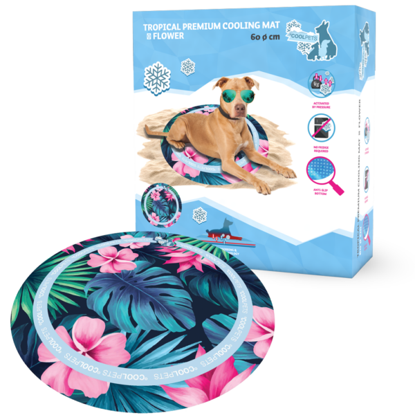 CoolPets Tropical Premium Cooling Mat Flower