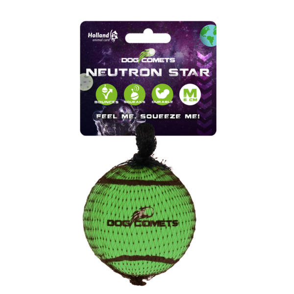 Dog comets Neutron Star Green 1pc with Squeaker