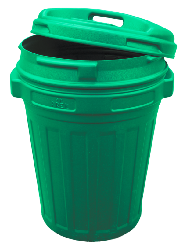 Storage Bucket with lid Green 70 litre - immagine 2