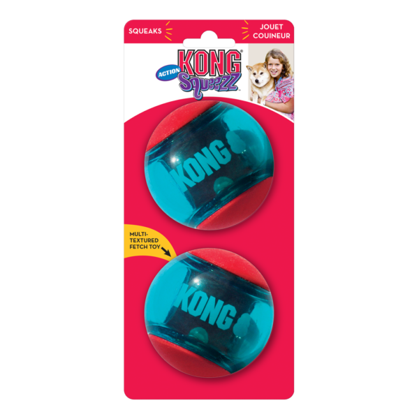 KONG Squeezz Action Red Large