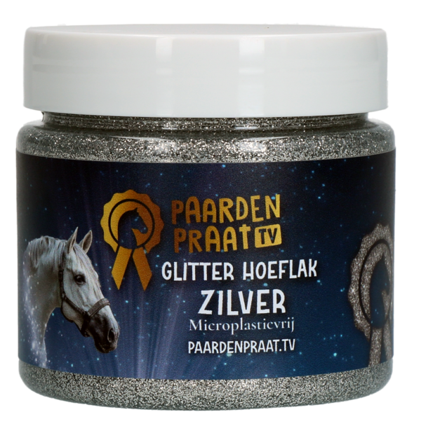 Paardenpraat TV Glitter Hoof Polish Silver