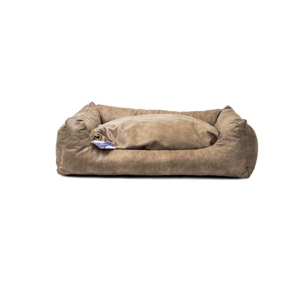 Let's Sleep Sweet Dreams Dog Basket w/ Cushion L Taupe