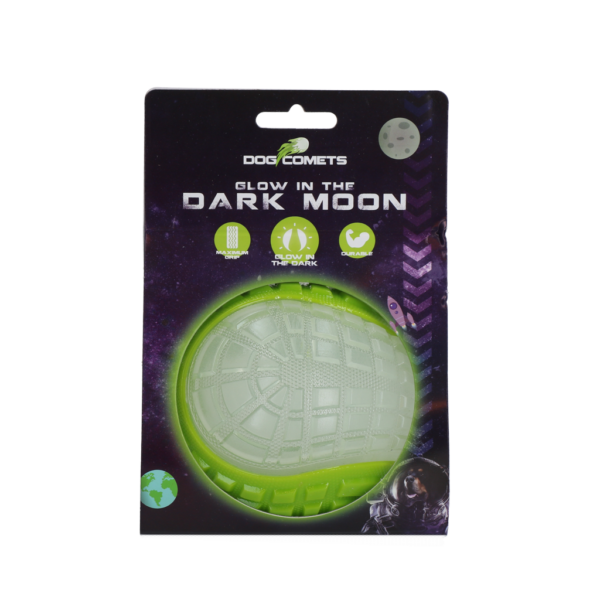 Dog Comets Glow in the Dark Moon Green L