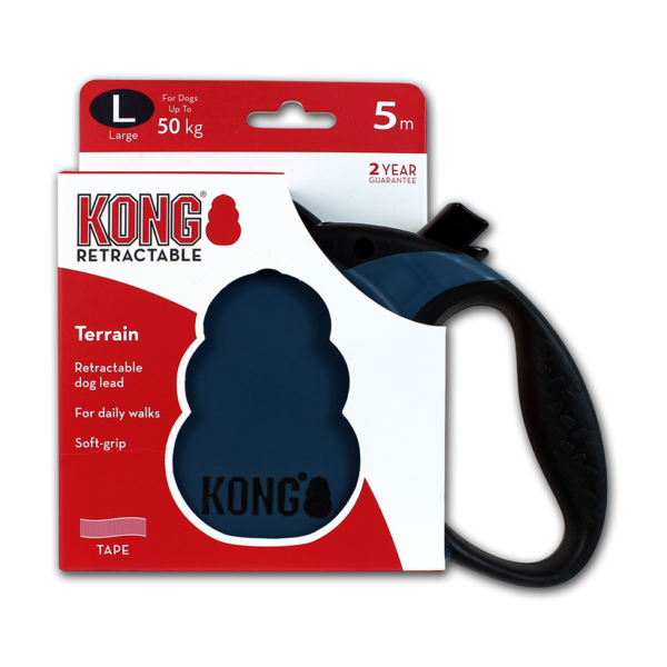 KONG Retractable Leash Terrain Blue L (5m/50kg) - immagine 2