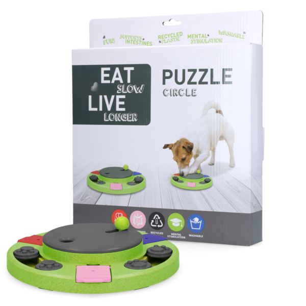 Eat Slow Live Longer Puzzle Circle