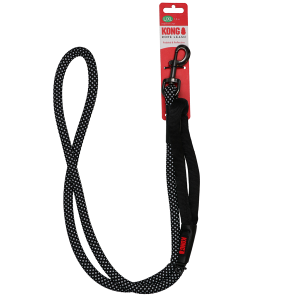 KONG Rope leash  One Size Black