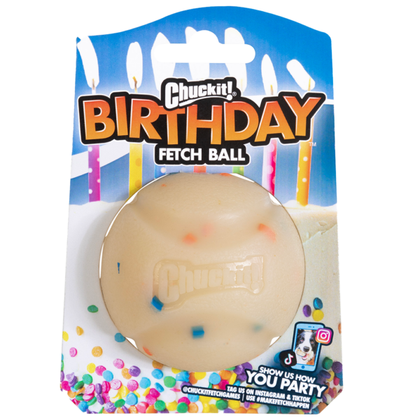 Chuckit Birthday fetch ball md 1pk