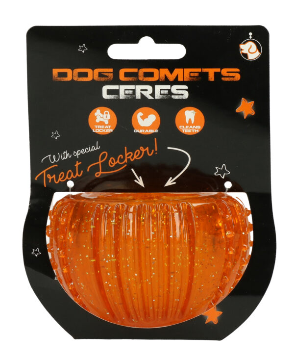 Dog Comets Ceres with Treat Locker Orange