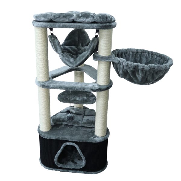 "Triangle Scratch Tower" Cat Tree