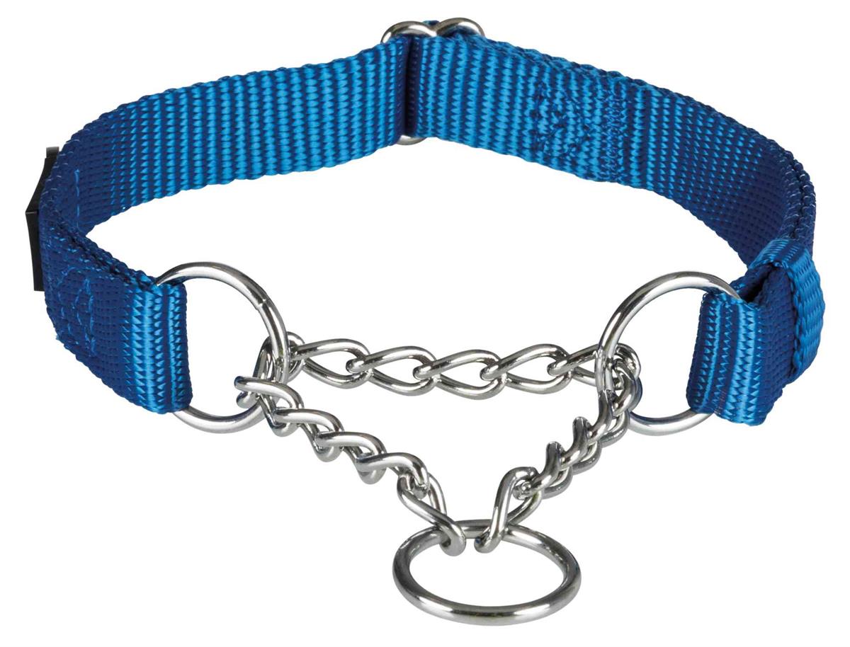 Premium semi-choke collar L-XL royal blue